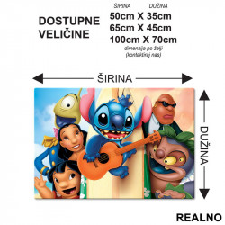 Svi Zajedno - Lilo I Stič - Crtani Filmovi - Podmetač za sto