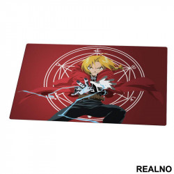 Ed With Automail - Fullmetal Alchemist - Anime - Podmetač za sto Ed With Automail - Fullmetal Alchemist - Anime - Podmetač za sto
