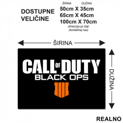 Black Ops - Call Of Duty - COD - Podmetač za sto Black Ops - Call Of Duty - COD - Podmetač za sto