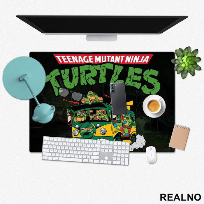 Logo And Turtle Van - Nindža Kornjače - Podmetač za sto