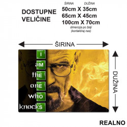 I Am The One Who Knocks - Breaking Bad - Podmetač za sto I Am The One Who Knocks - Breaking Bad - Podmetač za sto