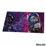 Jinx Colors - LOL - League Of Legends - Podmetač za sto