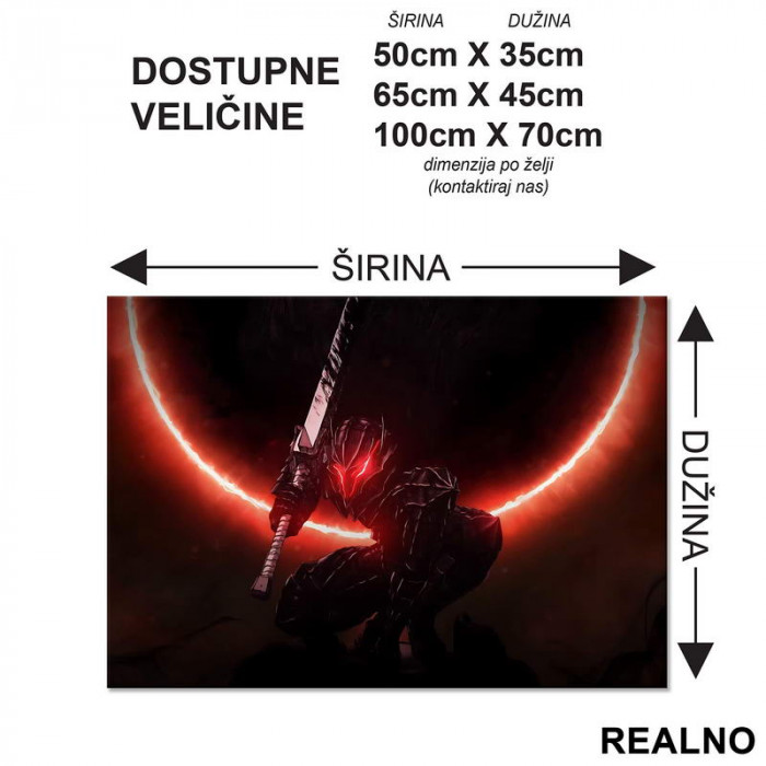 Dark - Berserk - Podmetač za sto Dark - Berserk - Podmetač za sto