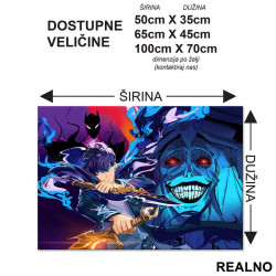 Shadow Monarch - Purple - Solo Leveling - Podmetač za sto