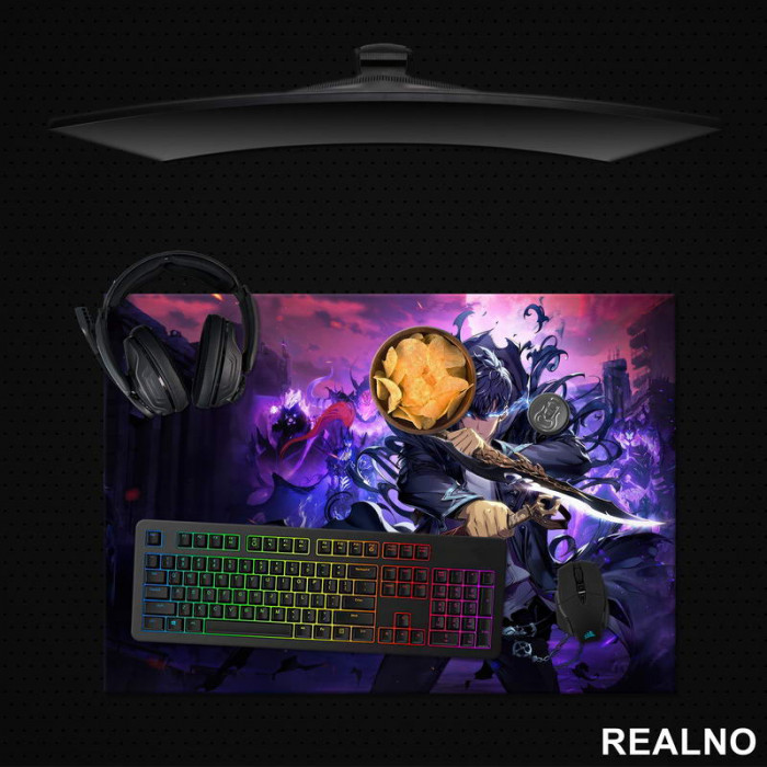 Fight - Purple - Solo Leveling - Podmetač za sto Fight - Purple - Solo Leveling - Podmetač za sto