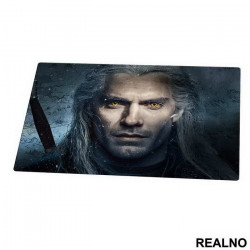 Geralt Portrait With Yellow Eyes - Witcher - Podmetač za sto