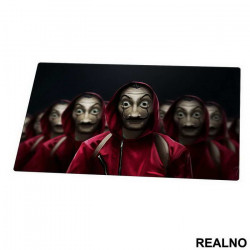 Masks - La Casa de Papel - Money Heist - Podmetač za sto