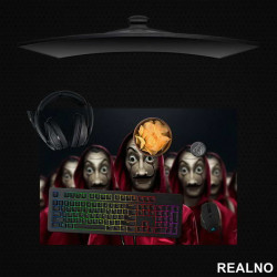 Masks - La Casa de Papel - Money Heist - Podmetač za sto