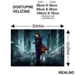 Heath Ledger With Card - Joker - Podmetač za sto Heath Ledger With Card - Joker - Podmetač za sto