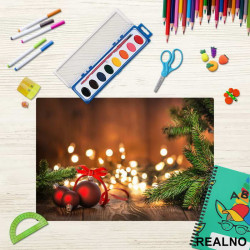 Crveni Ukrasi - Novodišnji - Podmetač za sto