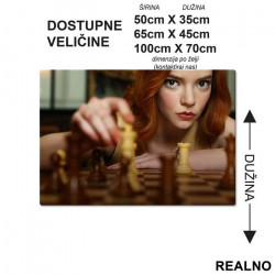 Every Move Must Have A Purpose - Elizabeth - Queen's Gambit - Podmetač za sto