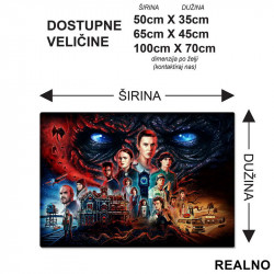 Drawing - Stranger Things - Podmetač za sto