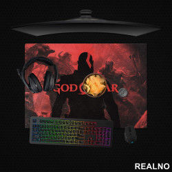 Red - God Of War - Podmetač za sto