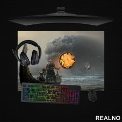 Ship And Sea Monster - God Of War - Podmetač za sto